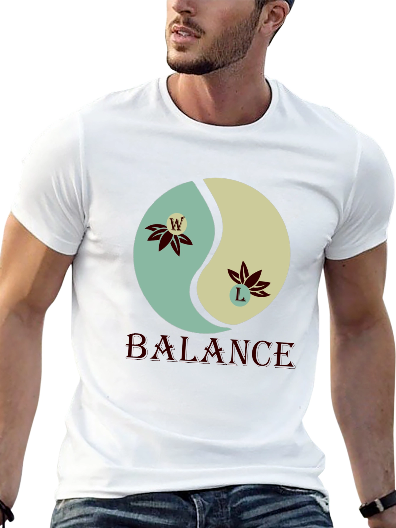 Yin Yang Balance Graphic T-Shirt - Harmony & Style