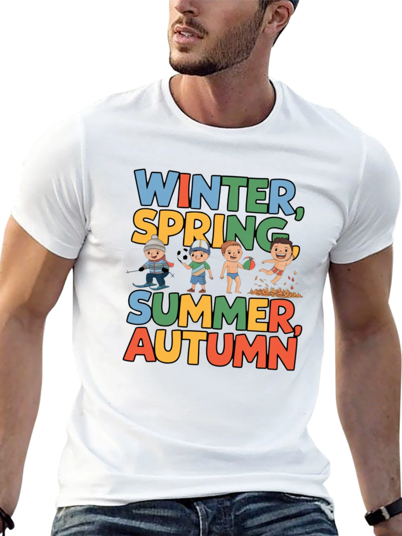 Seasons Graphic Tee - Winter Spring Summer Autumn