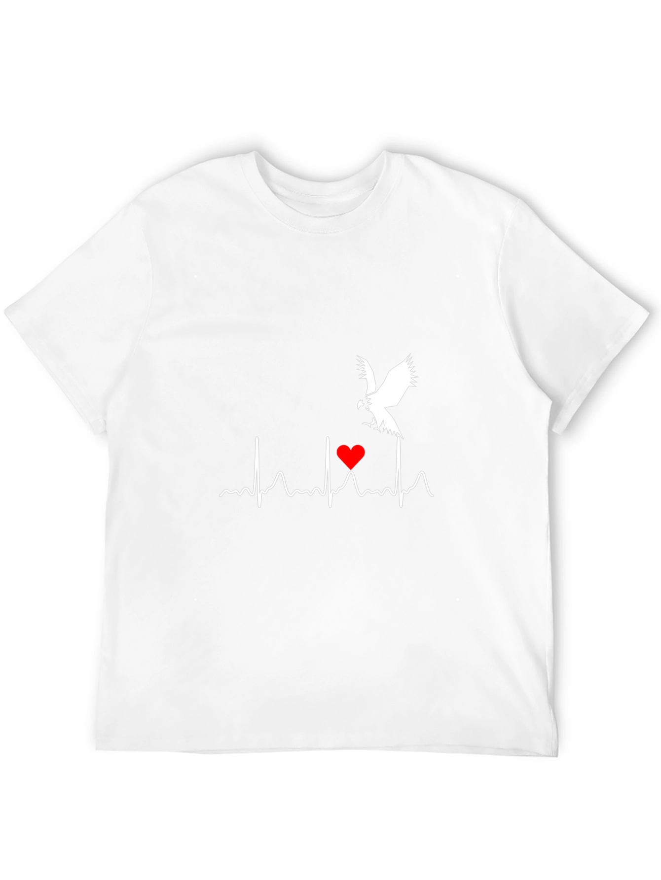 Heartbeat Bird Graphic Tee - Black