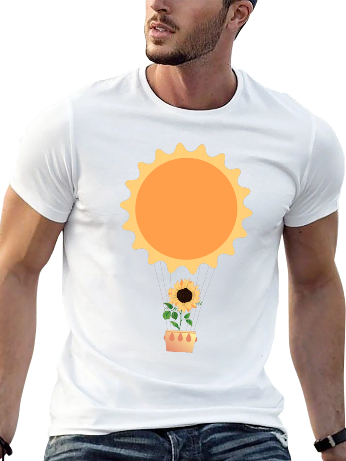 Sunflower Sun T-Shirt - Unique Graphic Tee