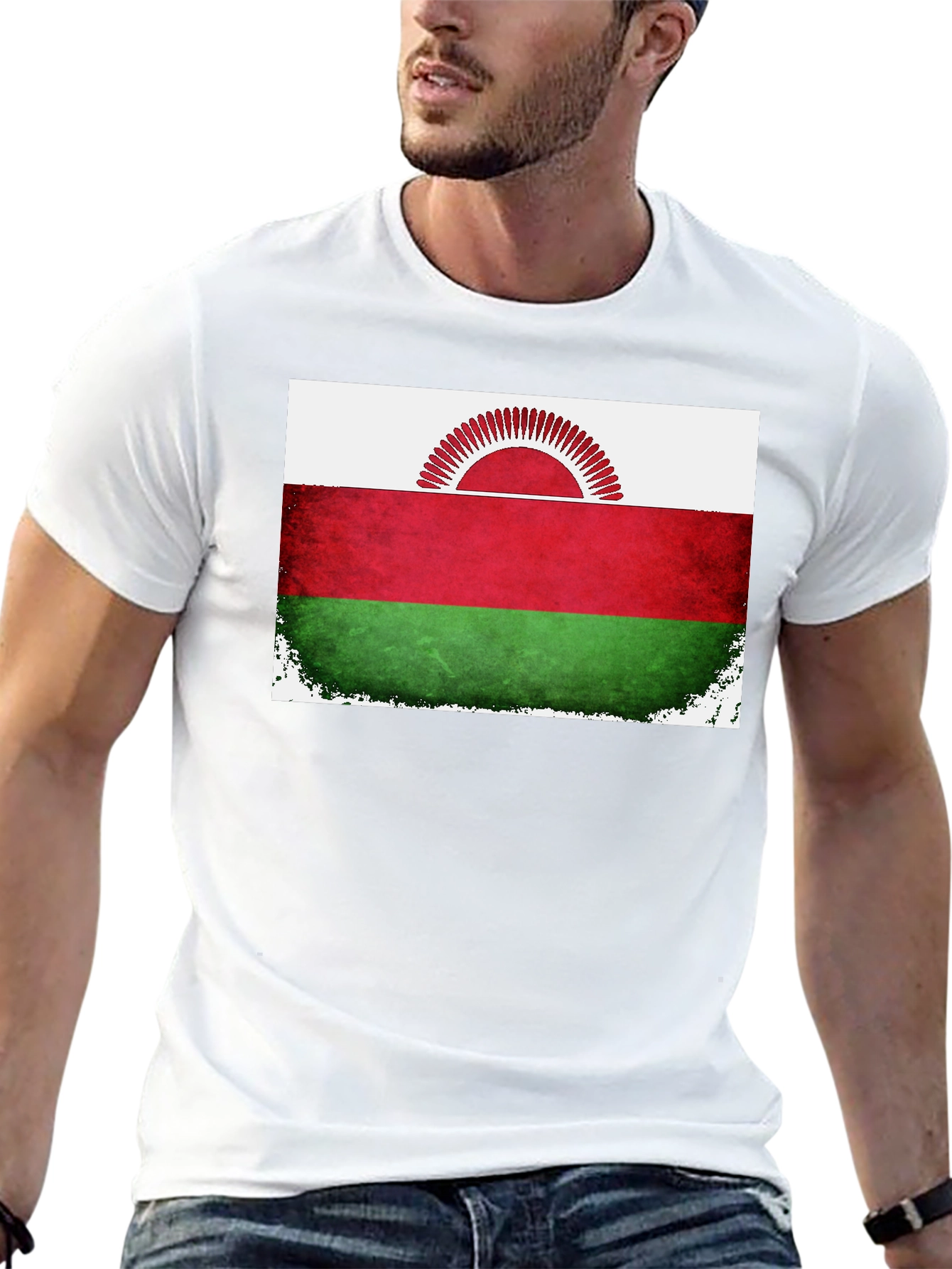 Malawi Flag Graphic T-Shirt