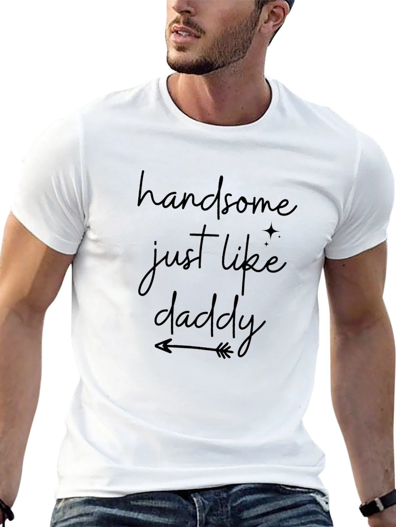 Handsome Just Like Daddy Black T-Shirt