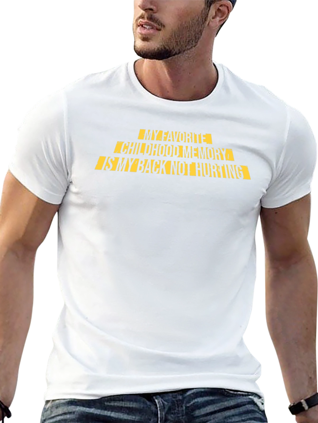 Funny Back Pain Relief T-Shirt for Adults