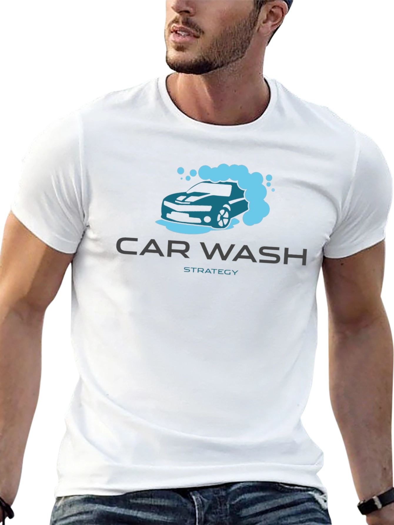 Car Wash Strategy Black T-Shirt - Automotive Enthusiast Apparel