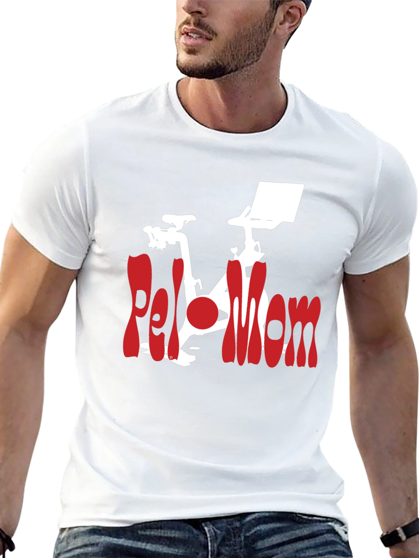 Peloton Mom Black Graphic Tee