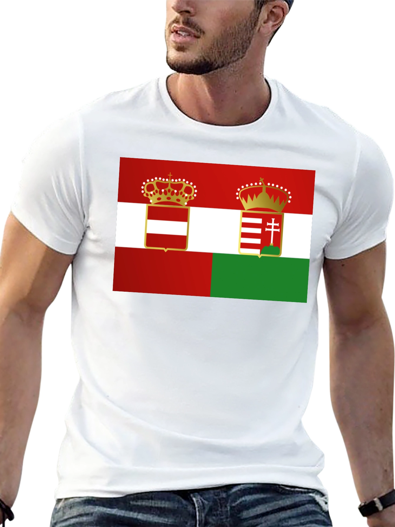 Austria-Hungary Flag Graphic T-Shirt