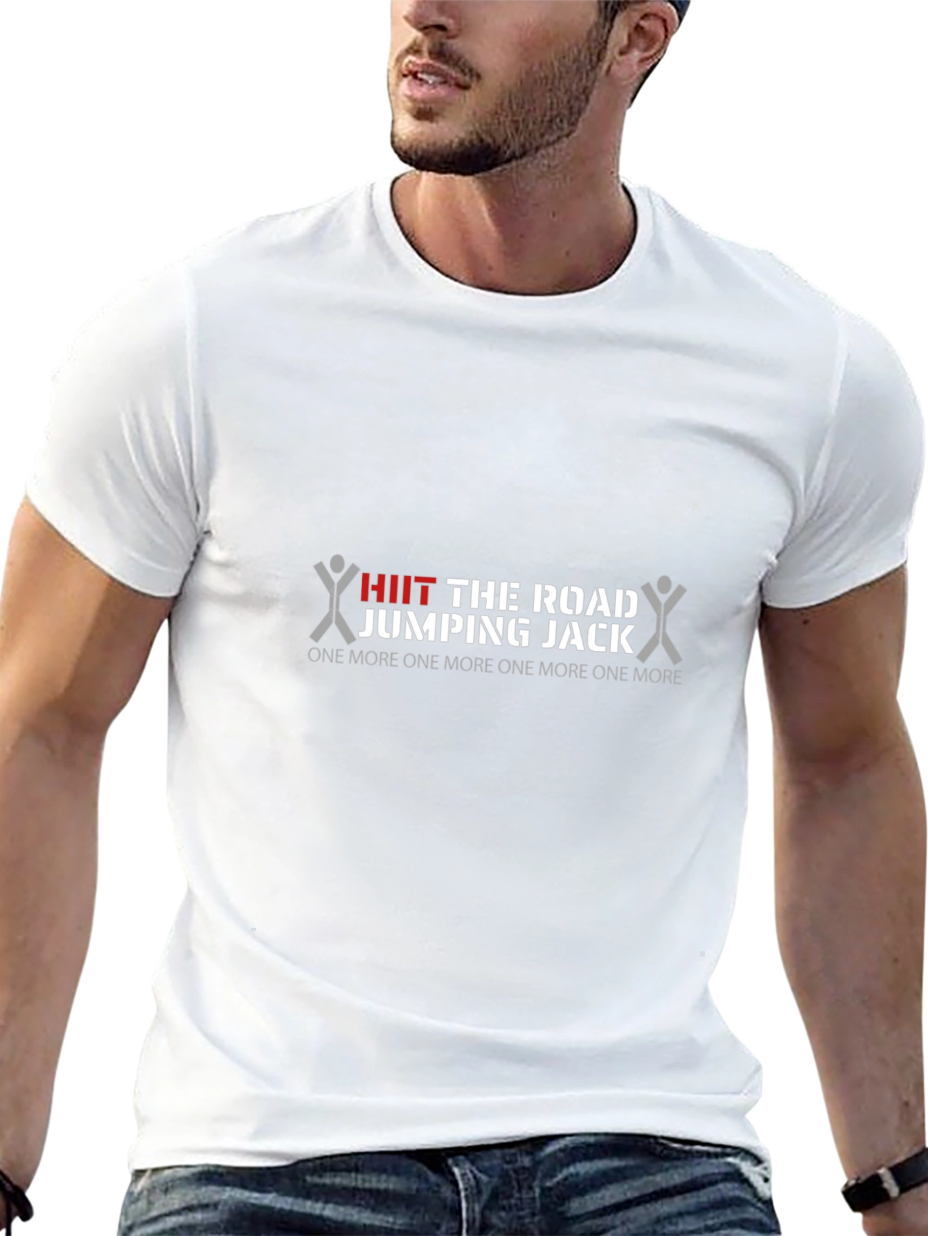 HIIT the Road Jumping Jack Black T-Shirt