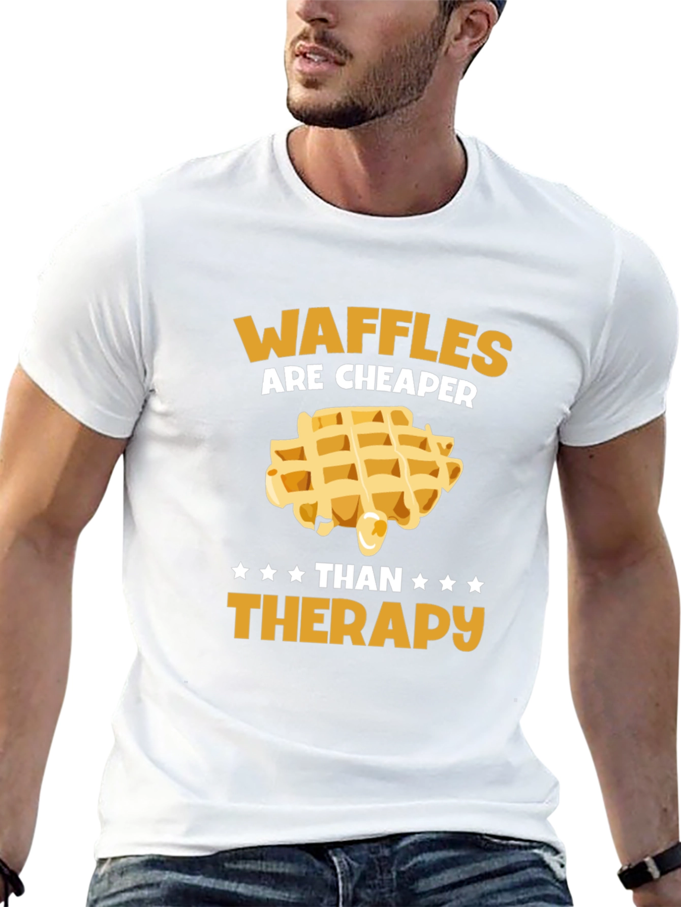 Waffles Are Cheaper Than Therapy T-Shirt