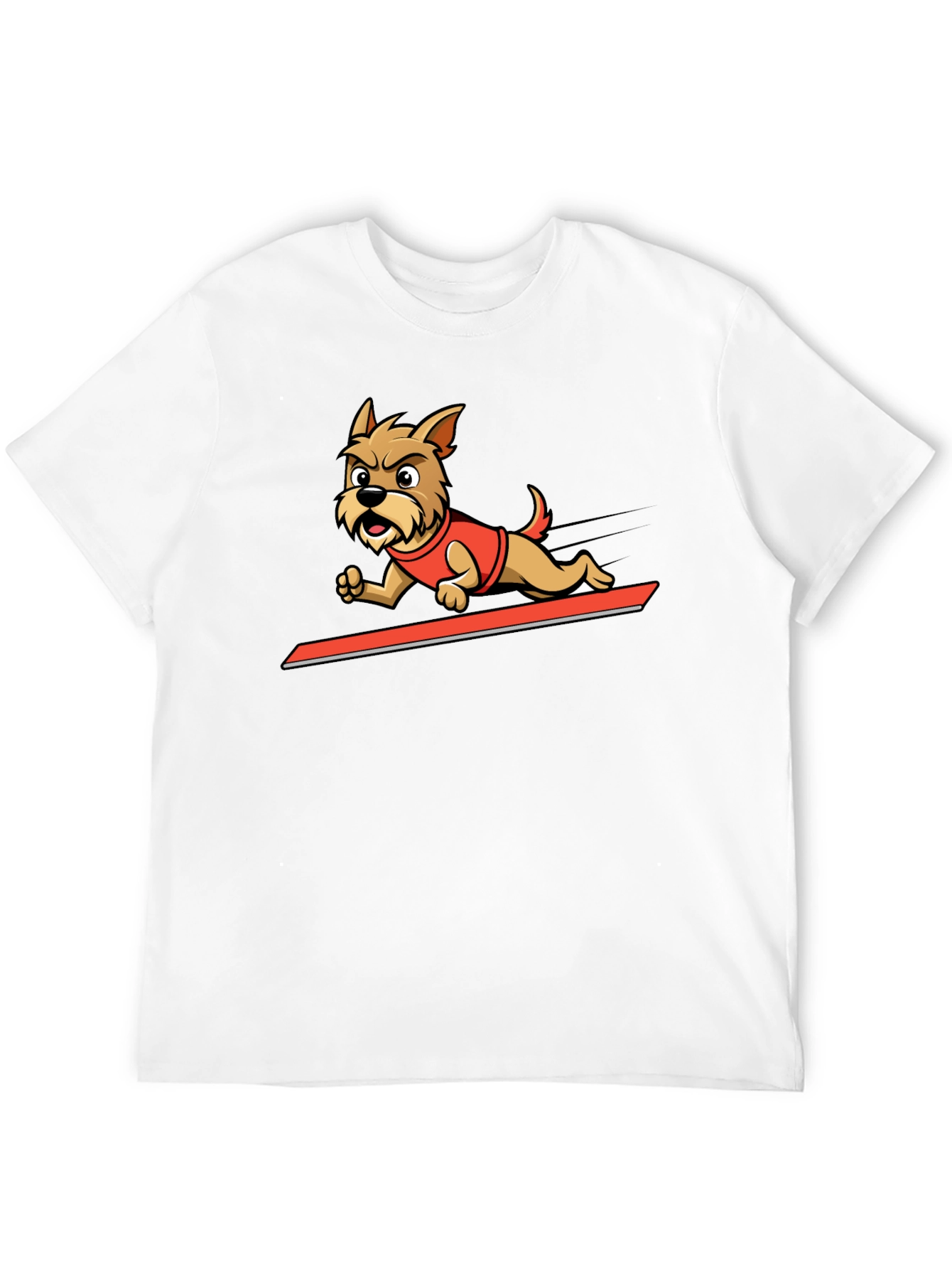 Dog Cartoon Graphic Tee - Cool Animal Design Shirt