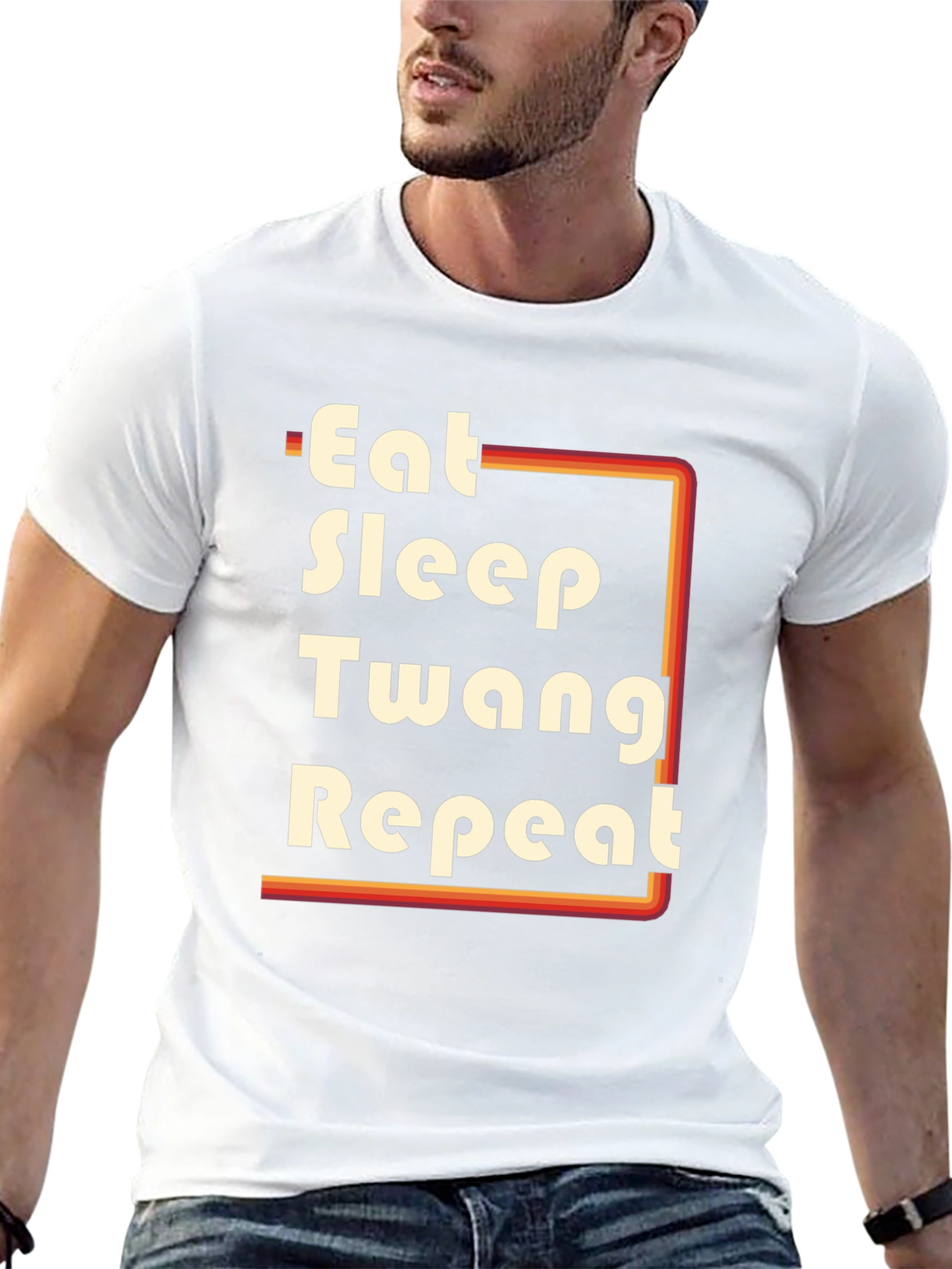 Eat Sleep Twang Repeat Graphic Tee