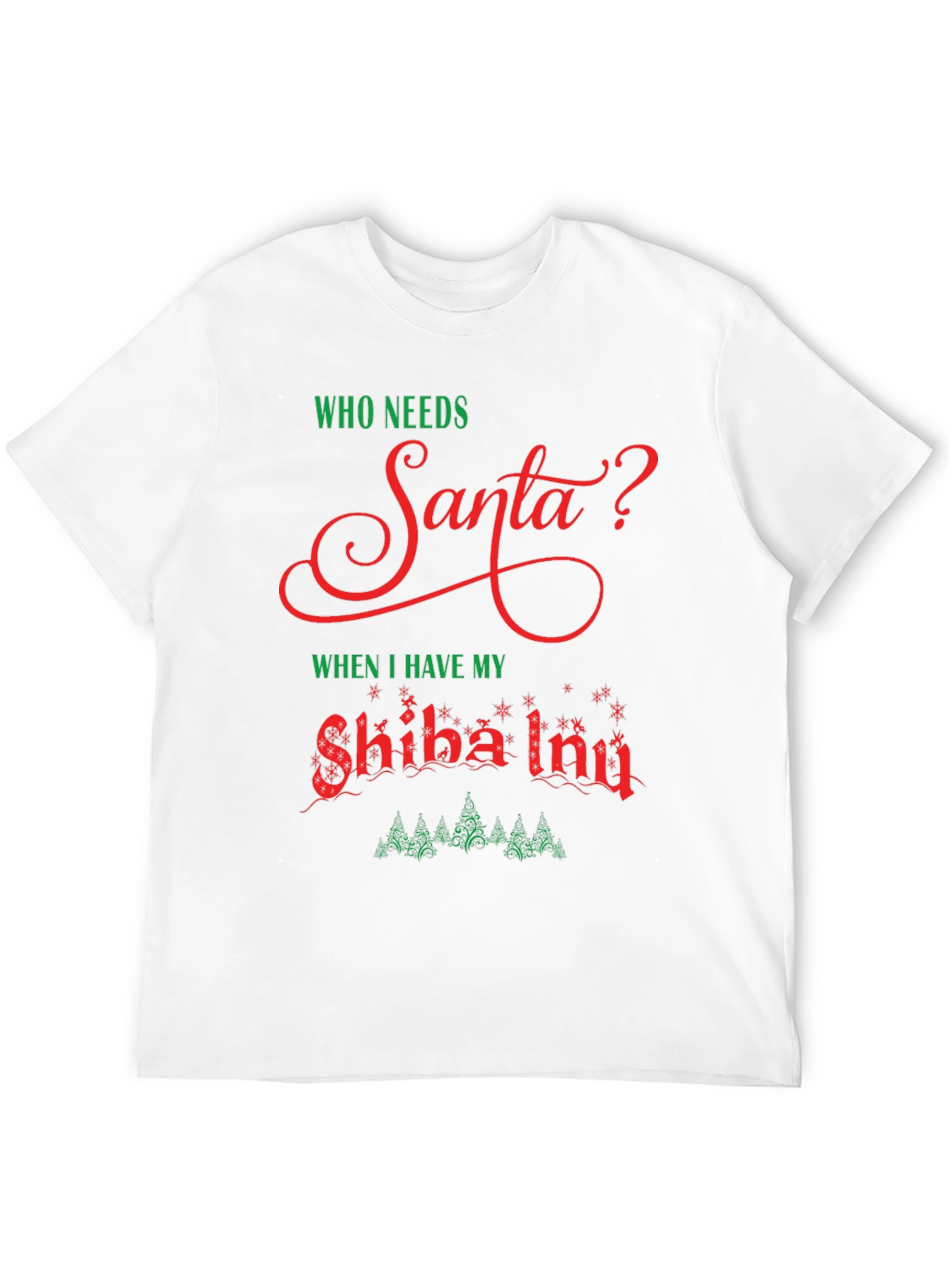 Funny Shiba Inu Christmas T-Shirt Santa