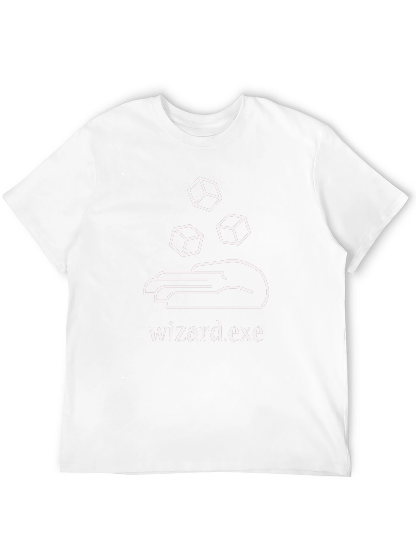 Wizard.exe T-Shirt - Black Cotton Graphic Tee