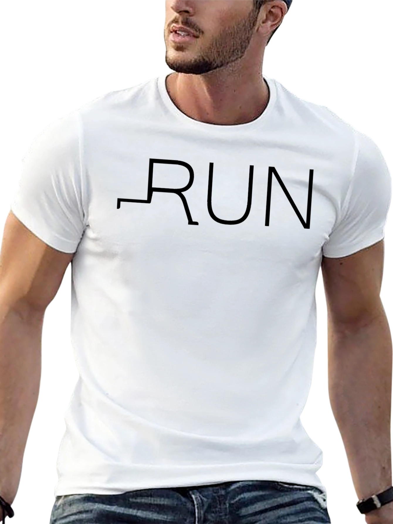 Run Graphic Tee - Stylish Athletic Apparel