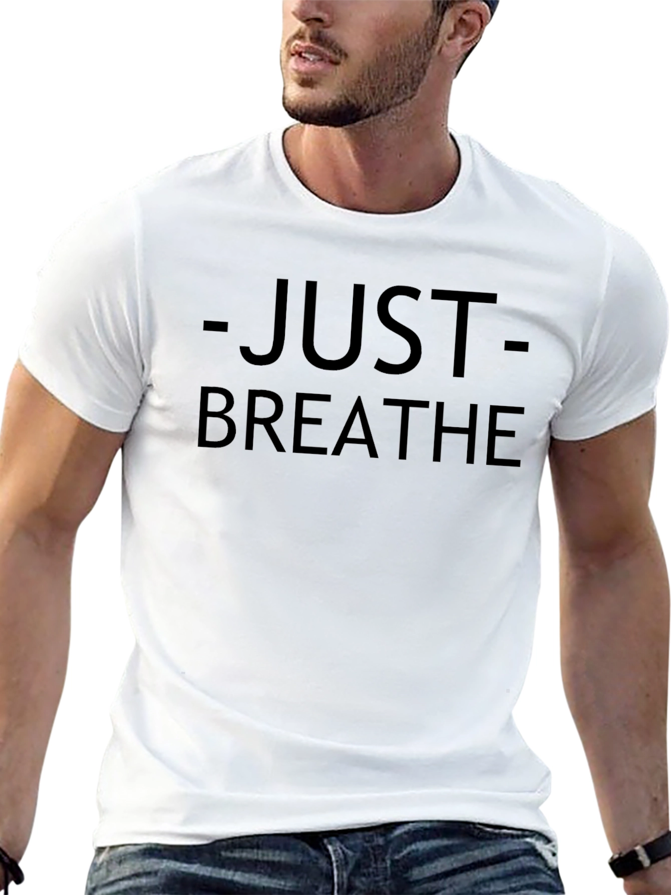 Just Breathe Graphic Tee - Comfort & Style