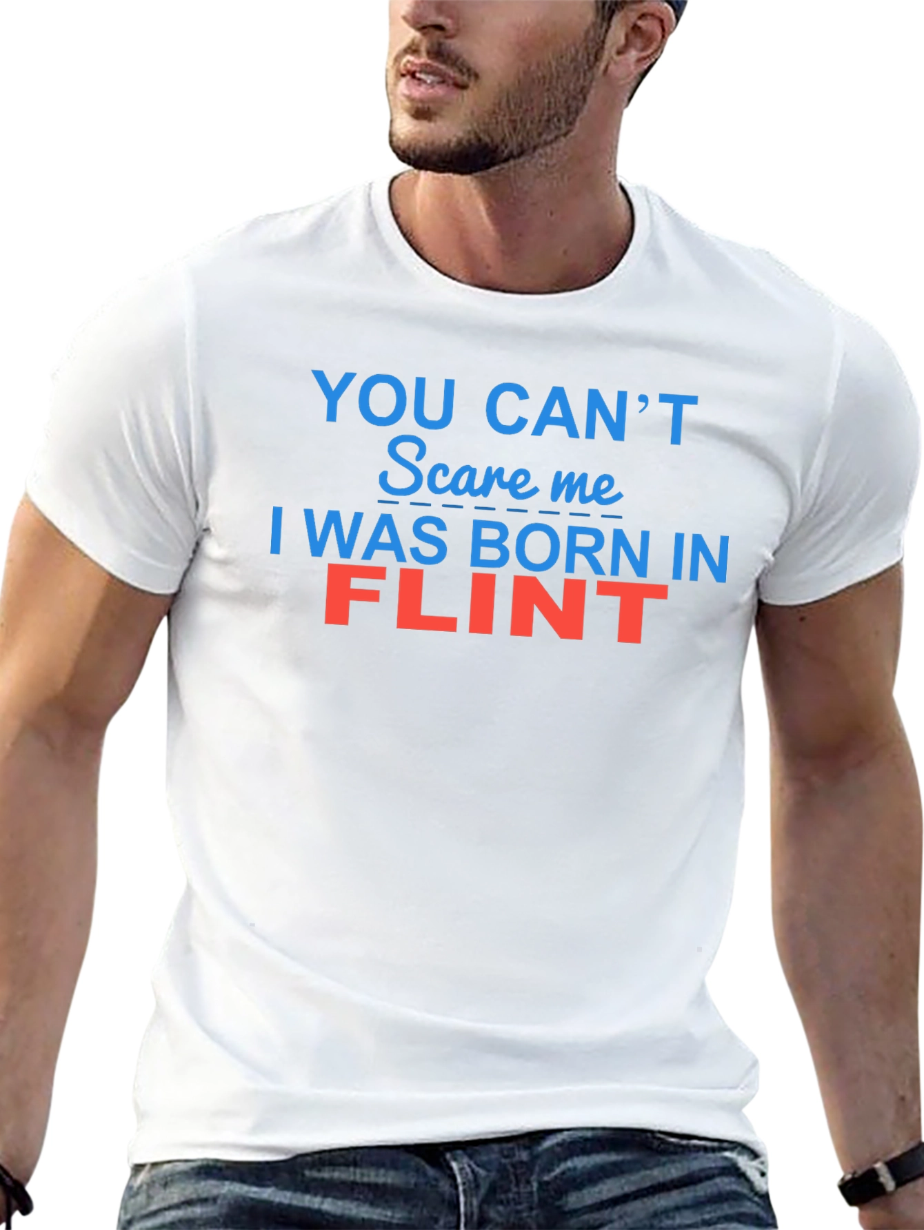 Flint Born T-Shirt - Funny City Pride Tee