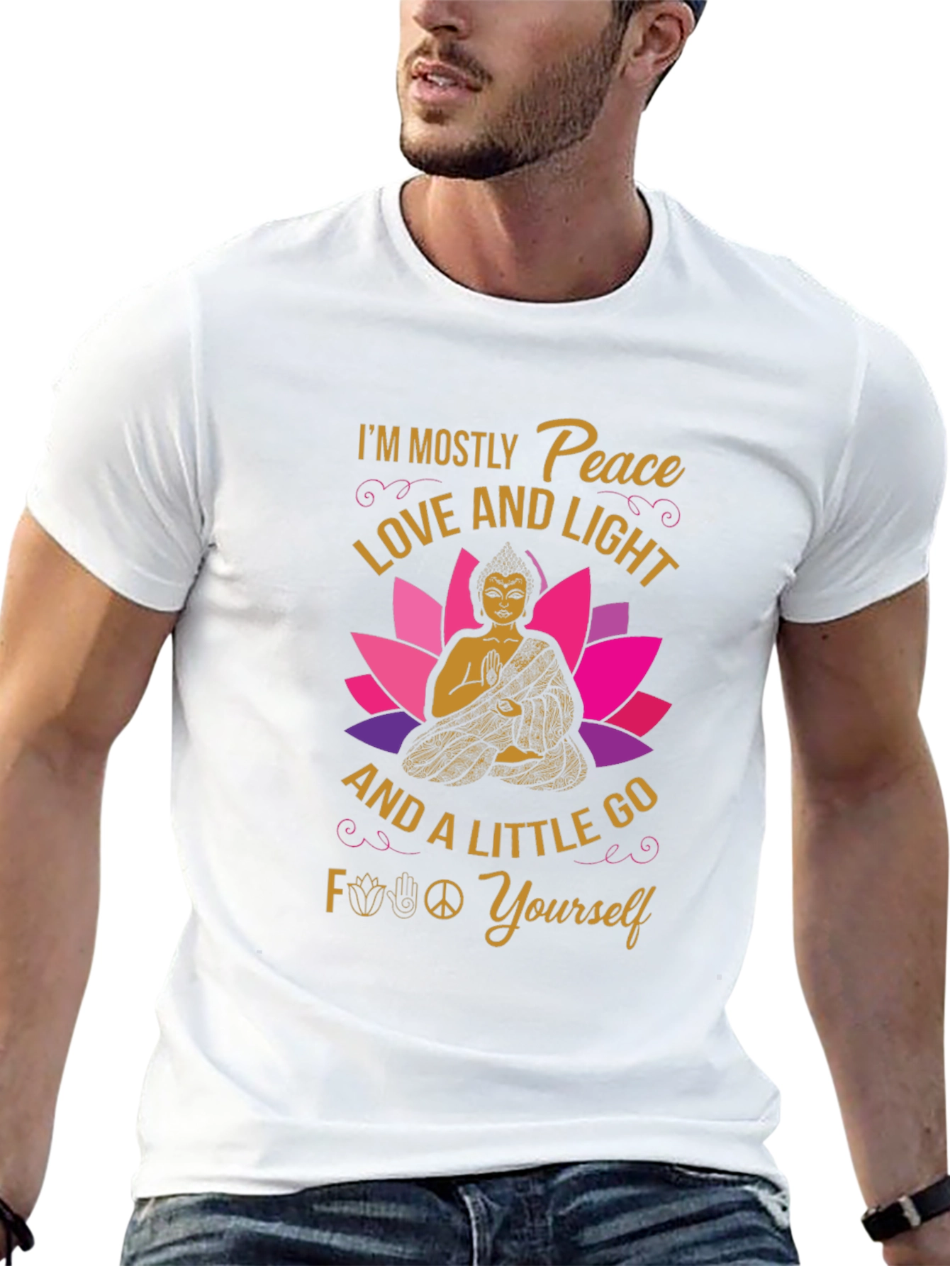 Peace Love and Light Graphic T-Shirt