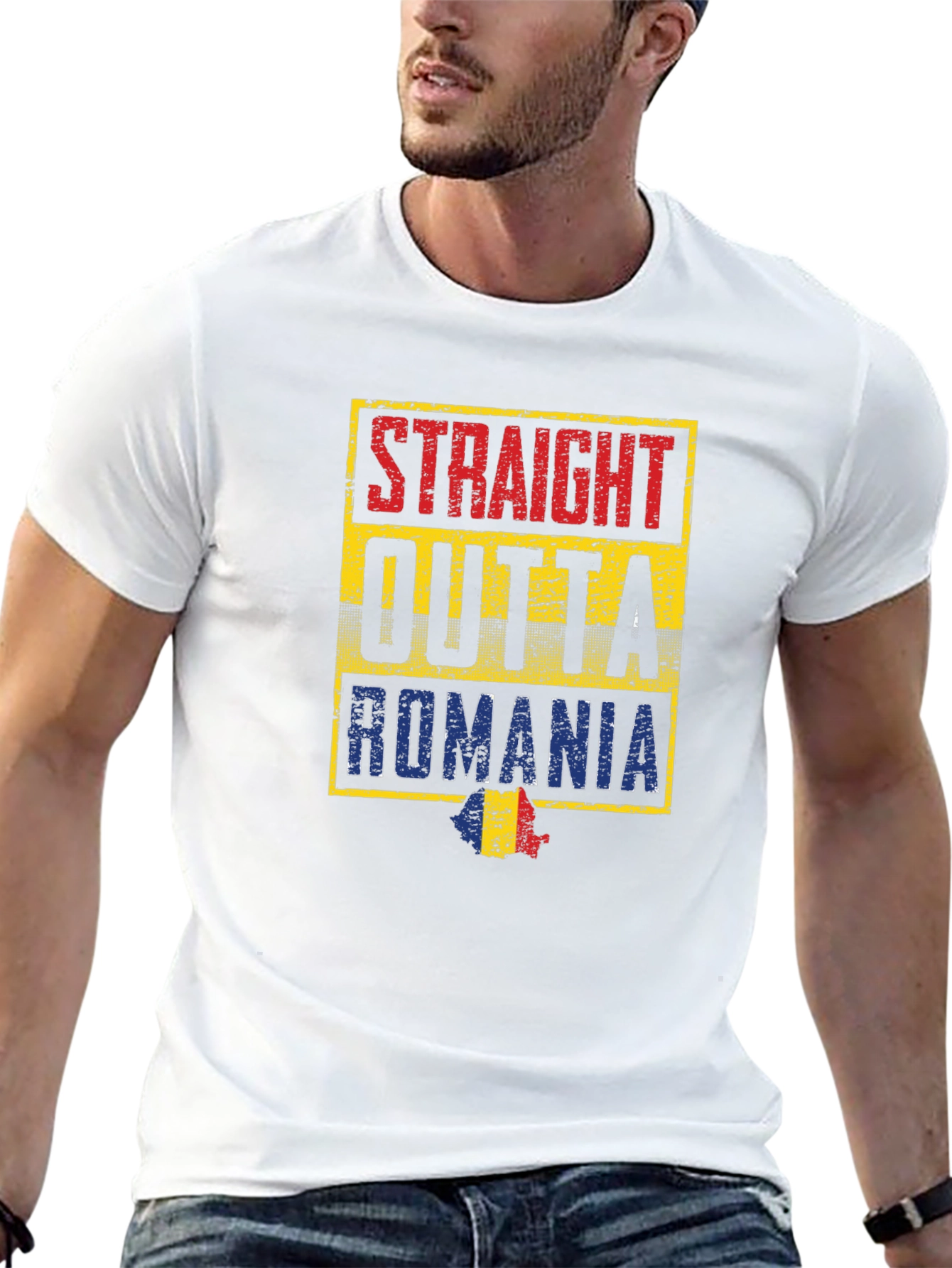 Straight Outta Romania T-Shirt - Romanian Pride