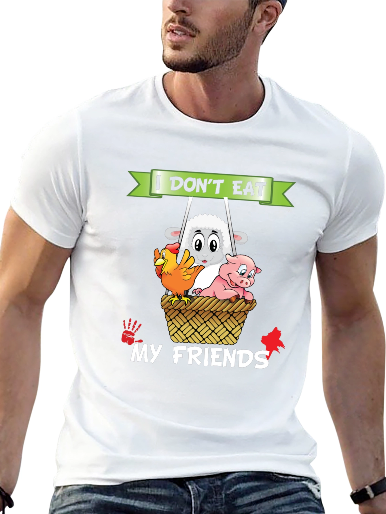 Vegan I Dont Eat My Friends T-Shirt