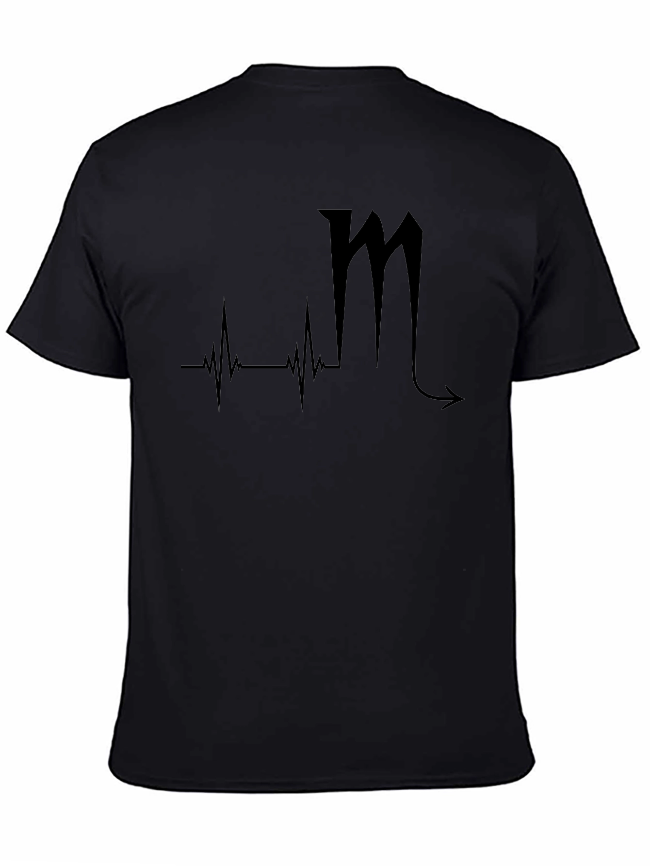 Scorpio Heartbeat Black T-Shirt