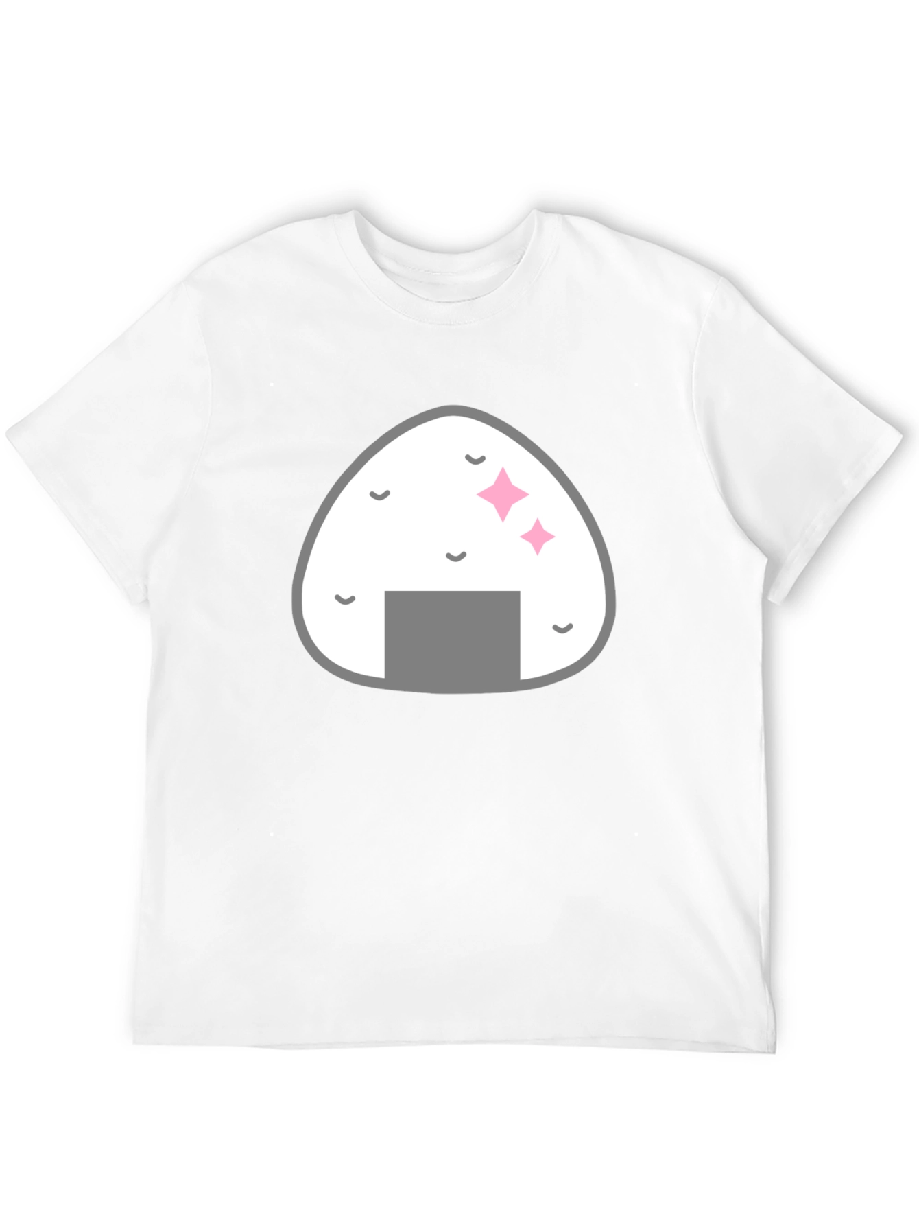Onigiri Graphic Black T-Shirt - Foodie Fashion