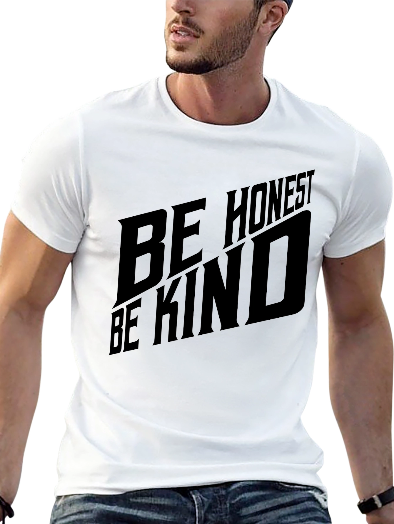 Be Honest Be Kind Black Graphic Tee
