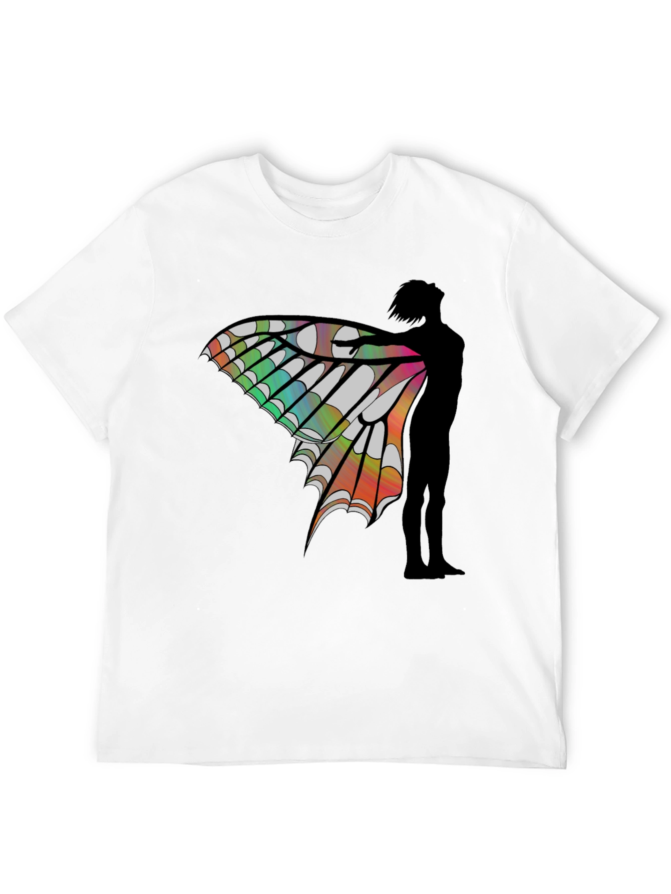 Butterfly Wing Graphic Black Tee