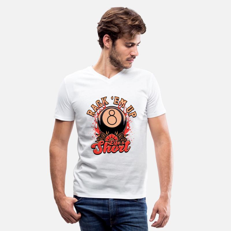 8-Ball Billiards Rack 'em Up Life's Short