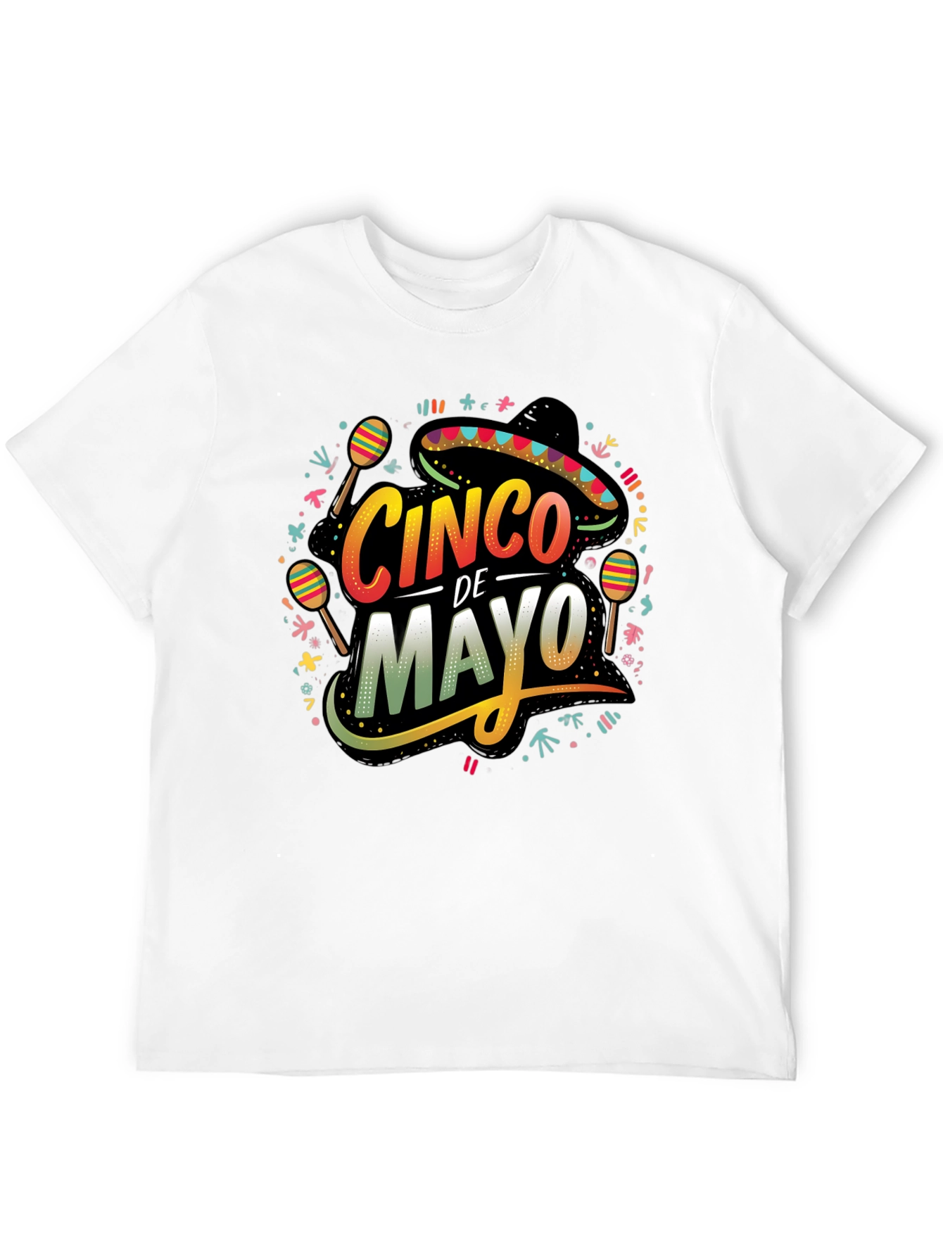 Cinco De Mayo Graphic T-Shirt - Black