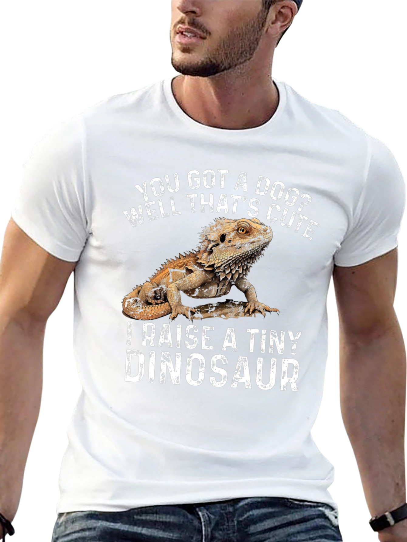 Bearded Dragon T-Shirt - I Raise a Tiny Dinosaur