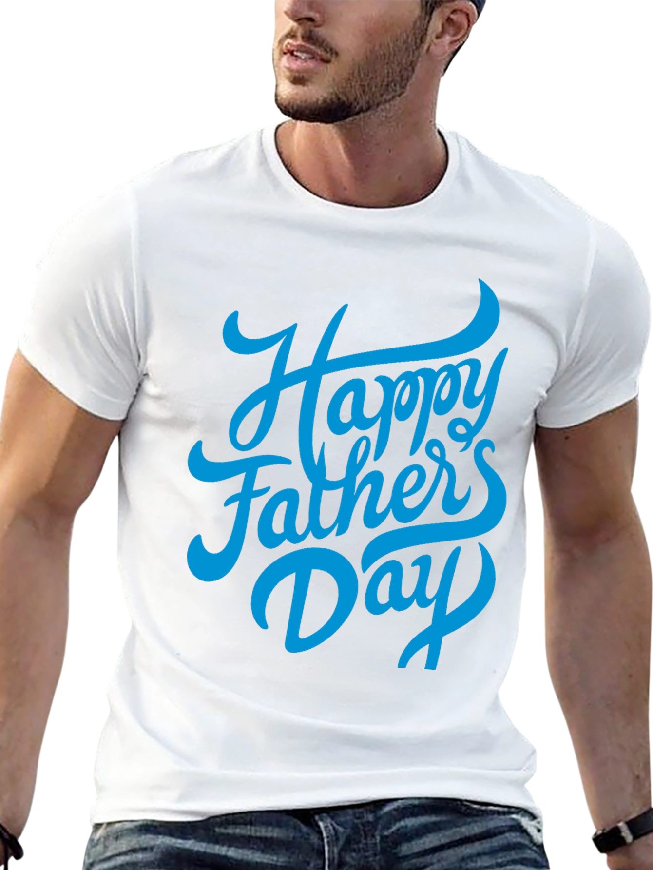 Happy Fathers Day Black T-Shirt