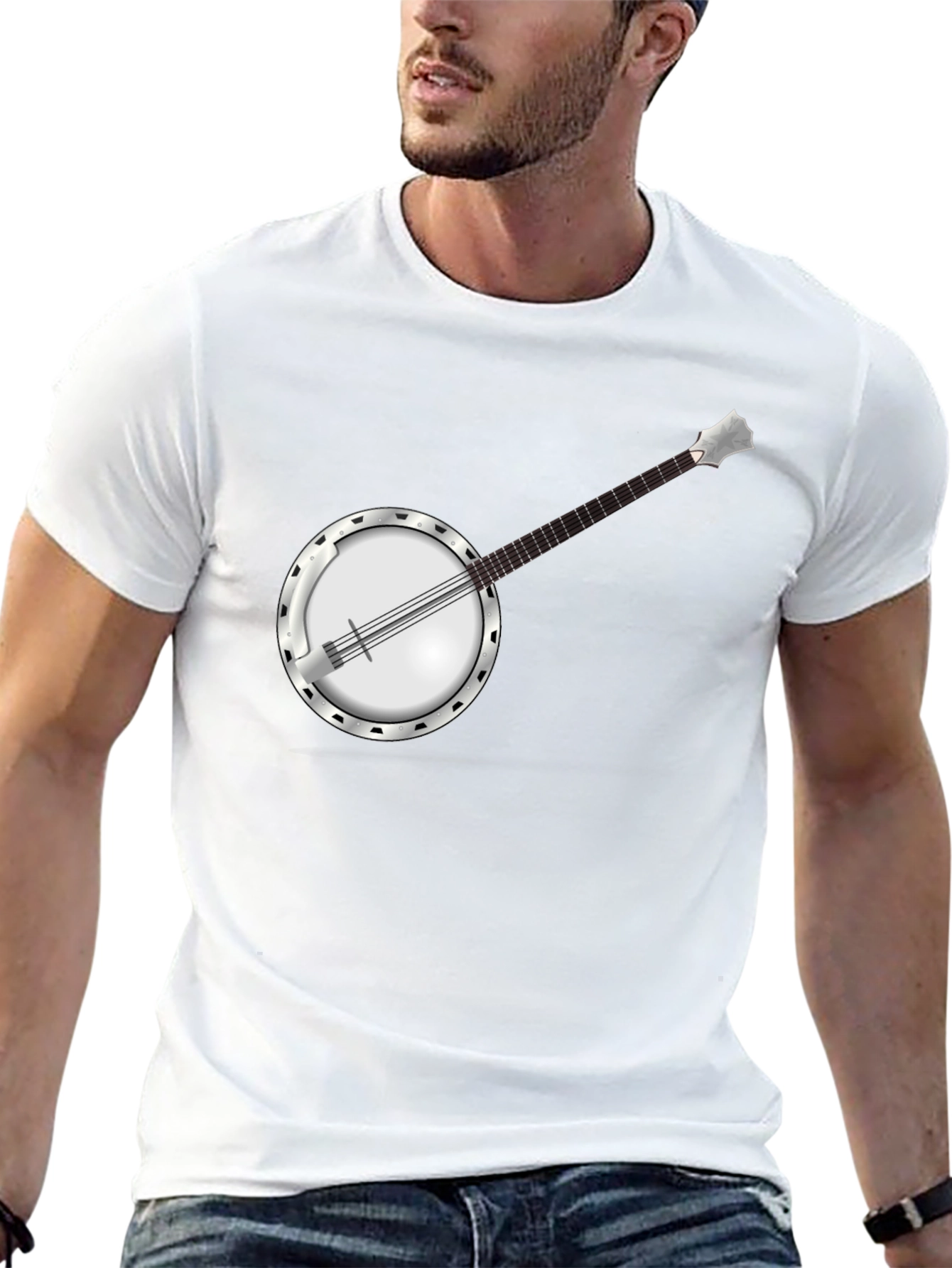 Banjo Graphic Tee - Cool Music Shirt
