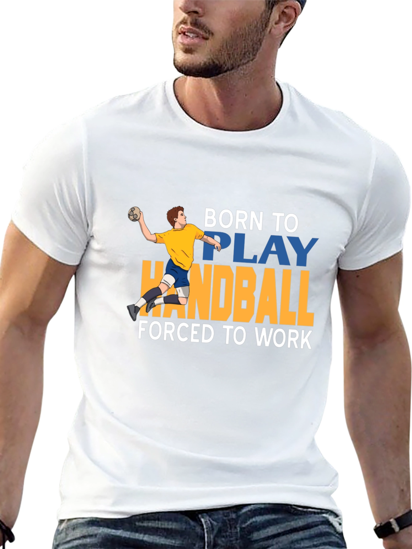 Born to Play Handball Graphic Tee
