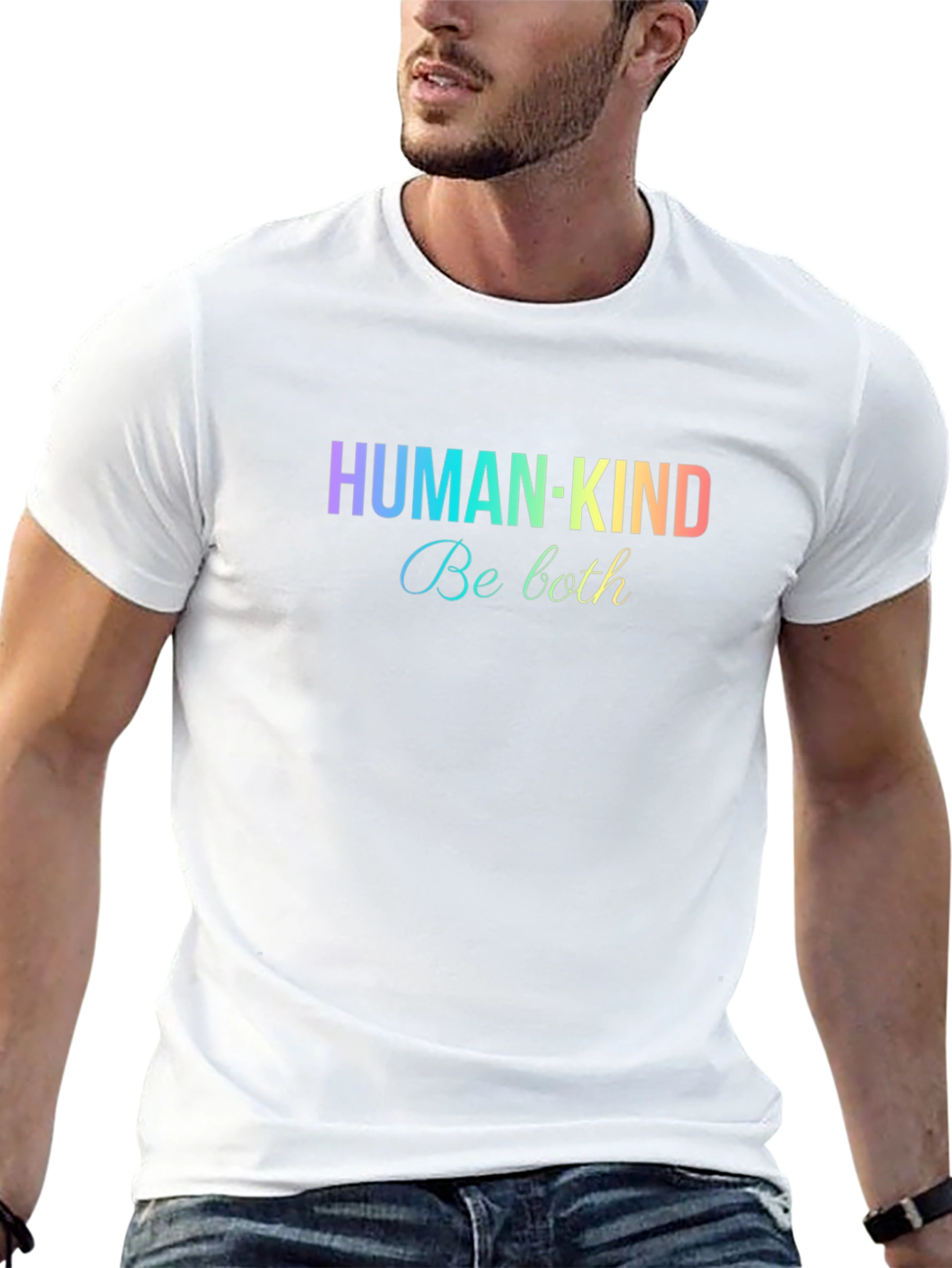 Human-Kind Be Both Black T-Shirt