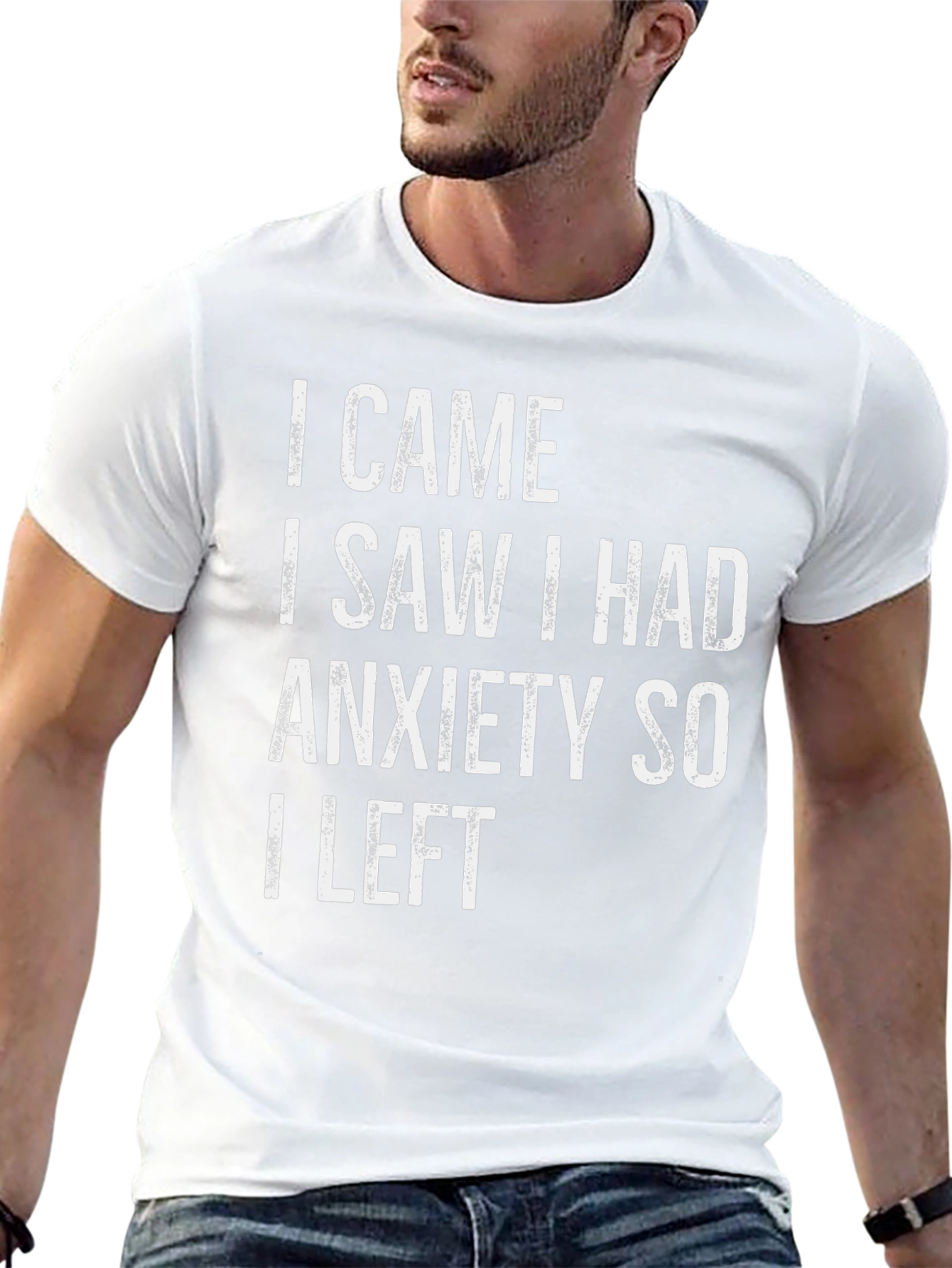 Anxiety Graphic Tee - Funny Slogan T-Shirt