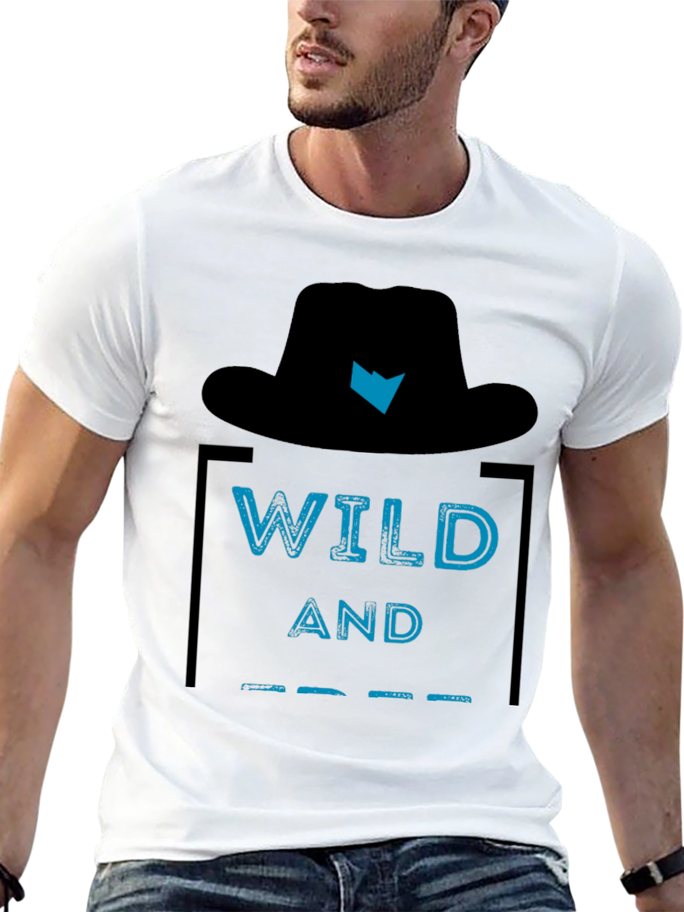 Wild and Free Graphic Tee - Mens Black T-Shirt
