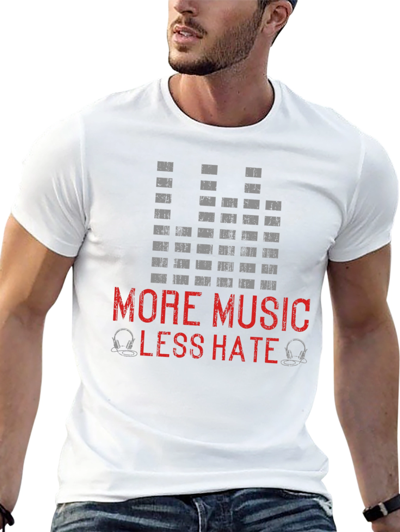 More Music Less Hate T-Shirt