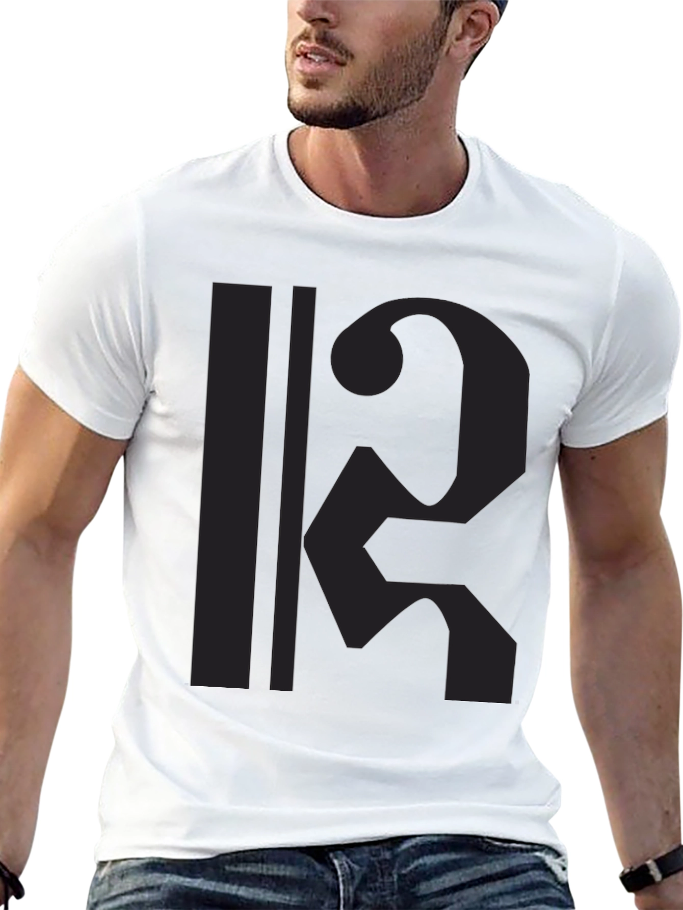 Stylish Black T-Shirt with Graphic Print