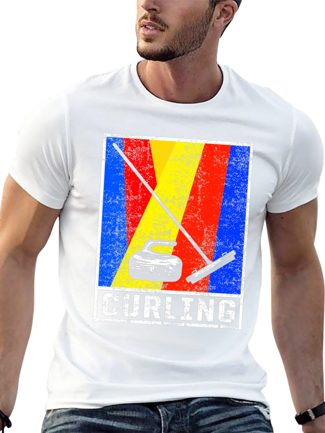 Curling Stone Graphic T-Shirt