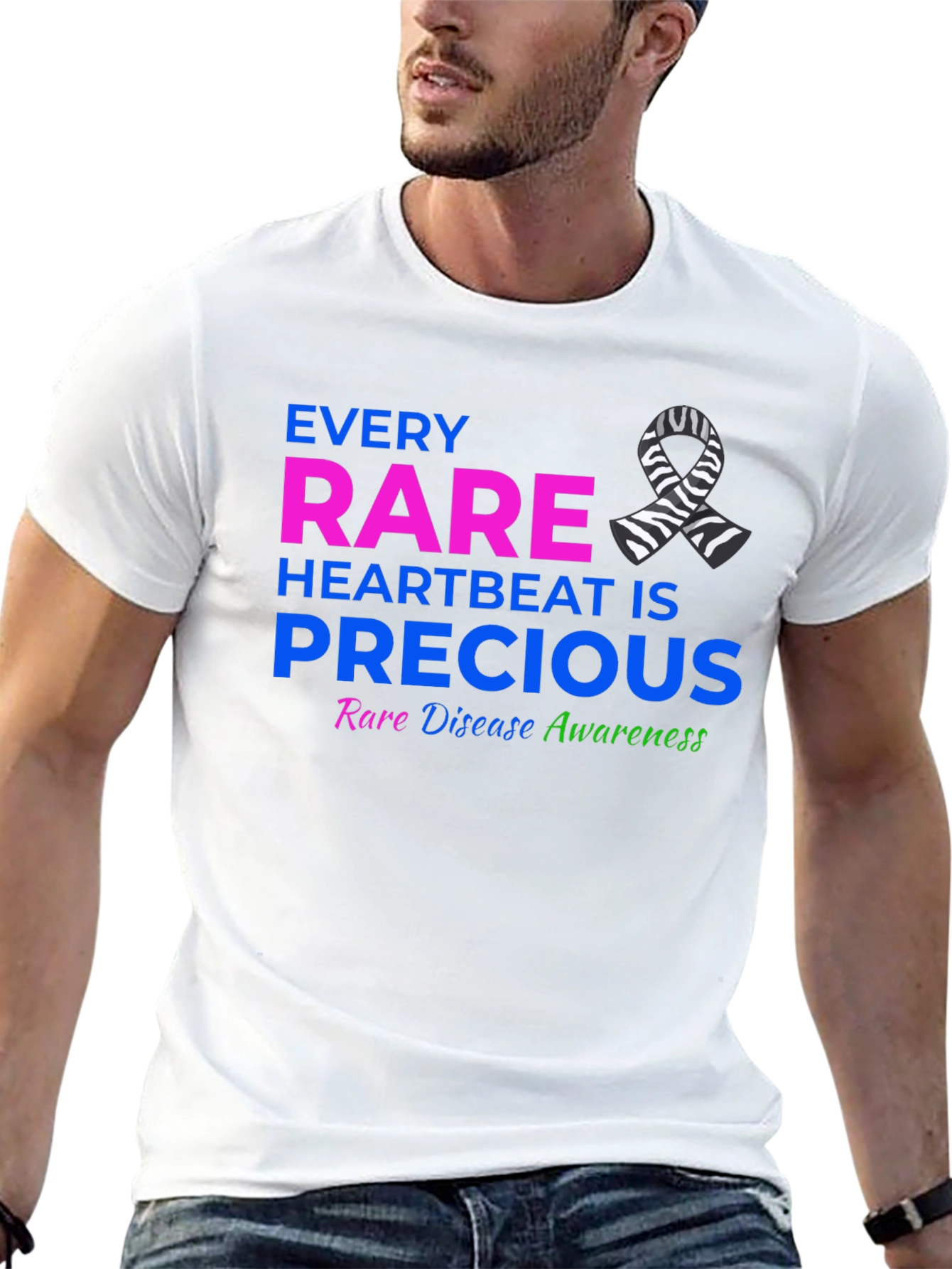Rare Disease Awareness T-Shirt - Every Heartbeat is Precious