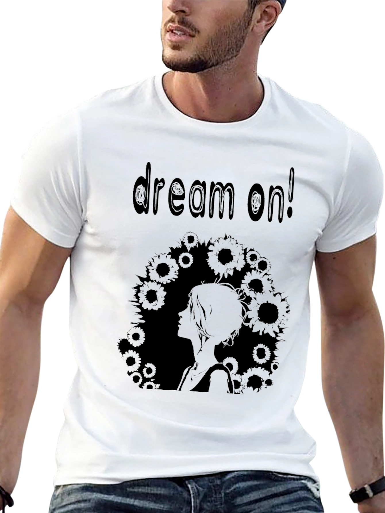 Dream On! Black Graphic Tee