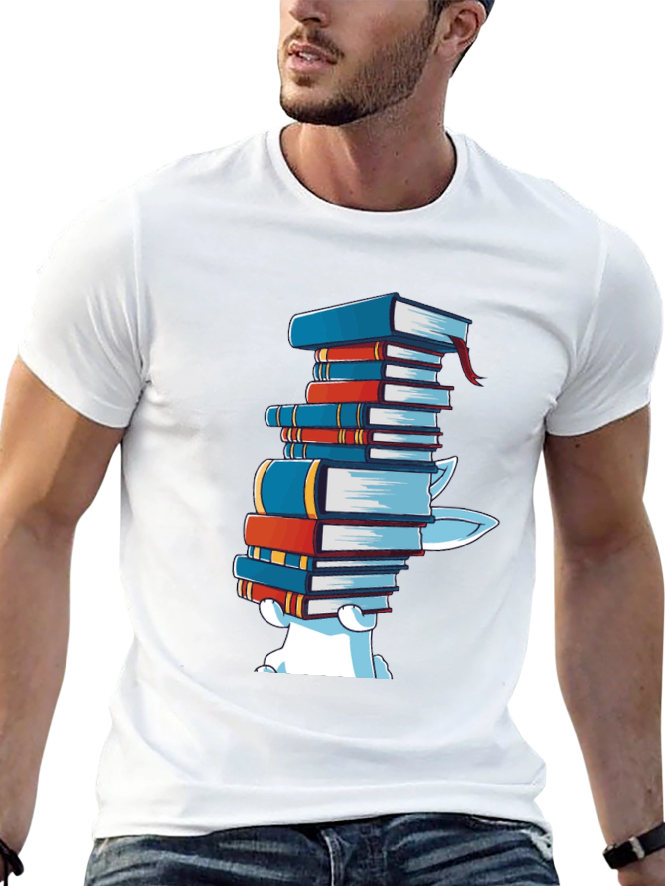 Bookworm Bear T-Shirt - Literary Humor
