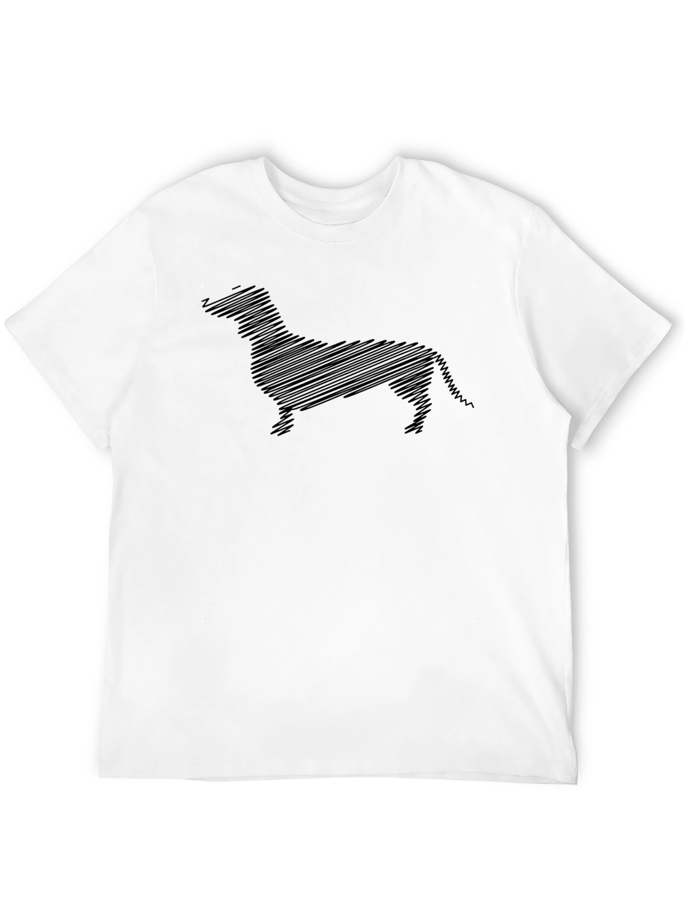 Dachshund Sketch Black T-Shirt - Unique Dog Lover Tee