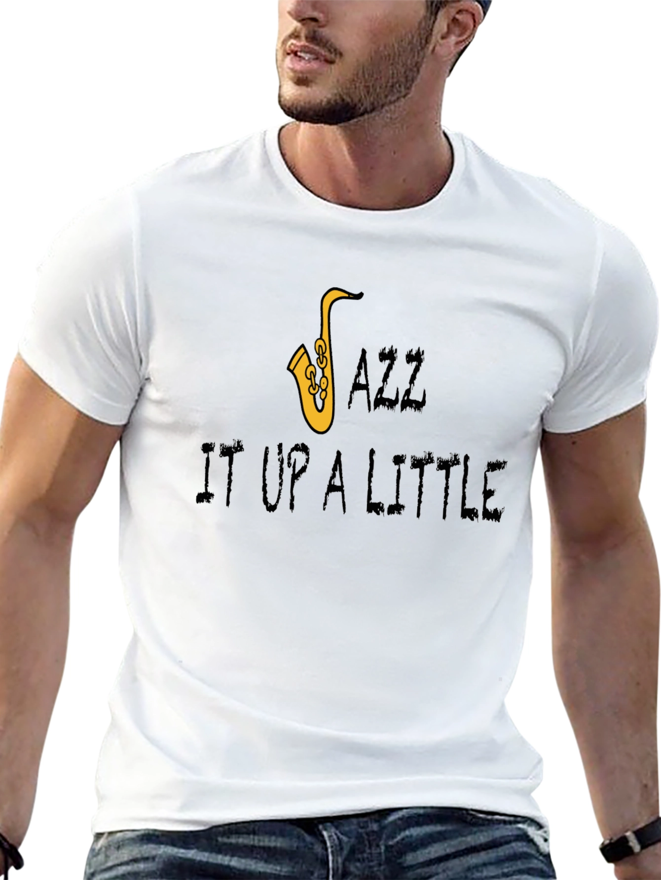 Jazz It Up T-Shirt - Saxophone Graphic Tee