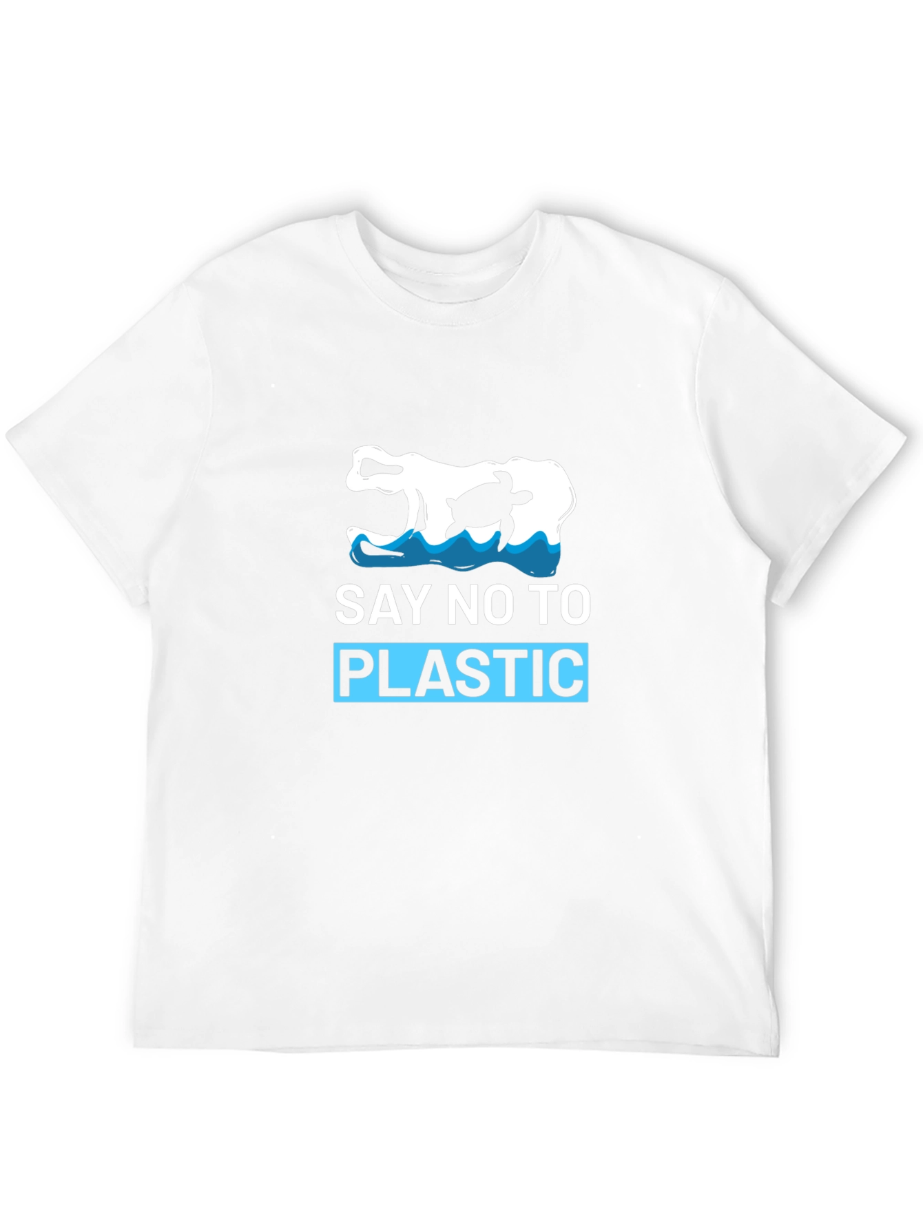 Say No To Plastic T-Shirt - Turtle Design