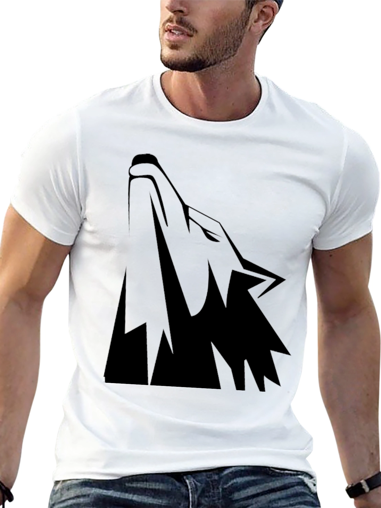 Black Wolf Graphic Tee - Mens Short Sleeve