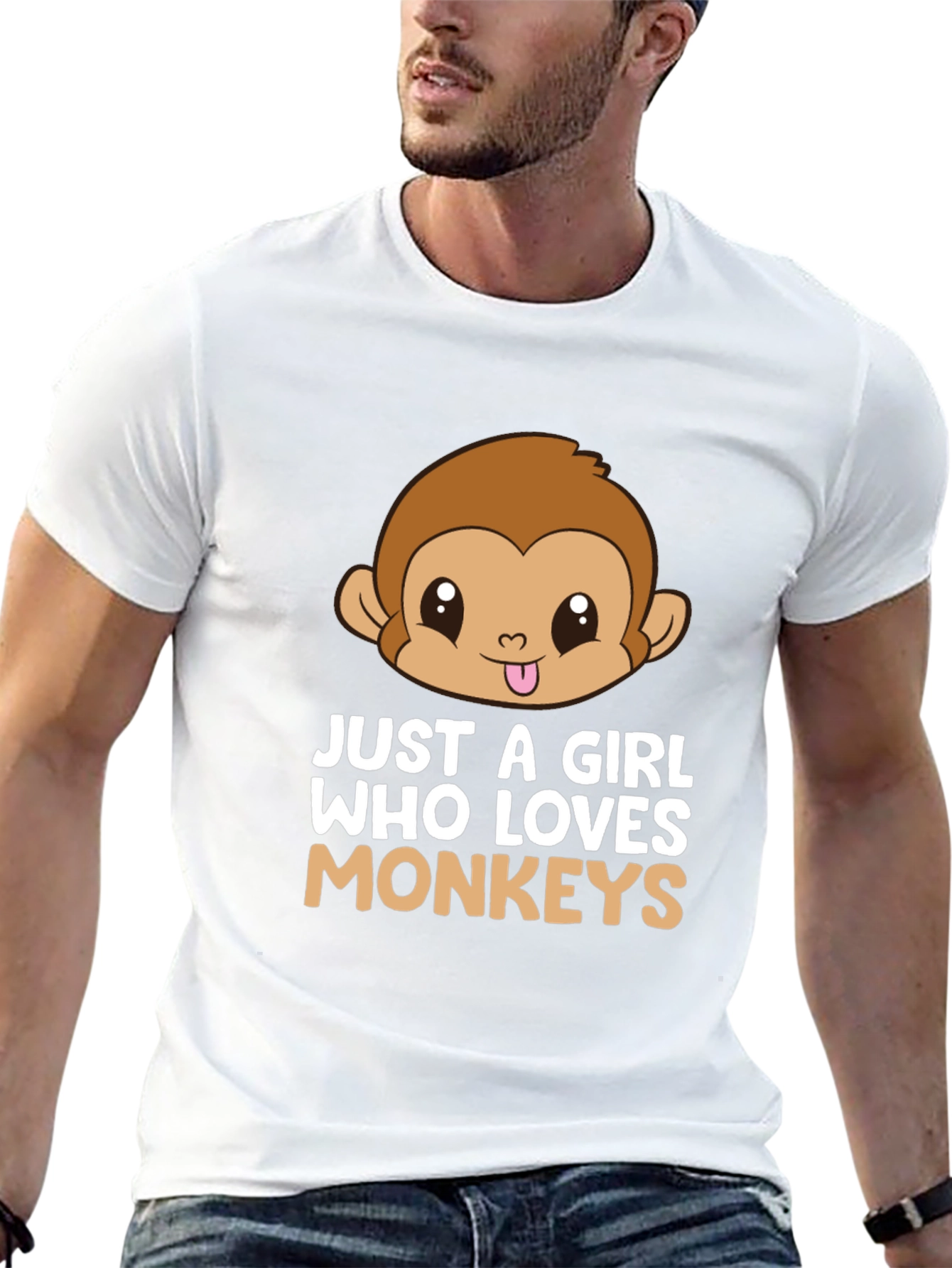 Just a Girl Who Loves Monkeys T-Shirt