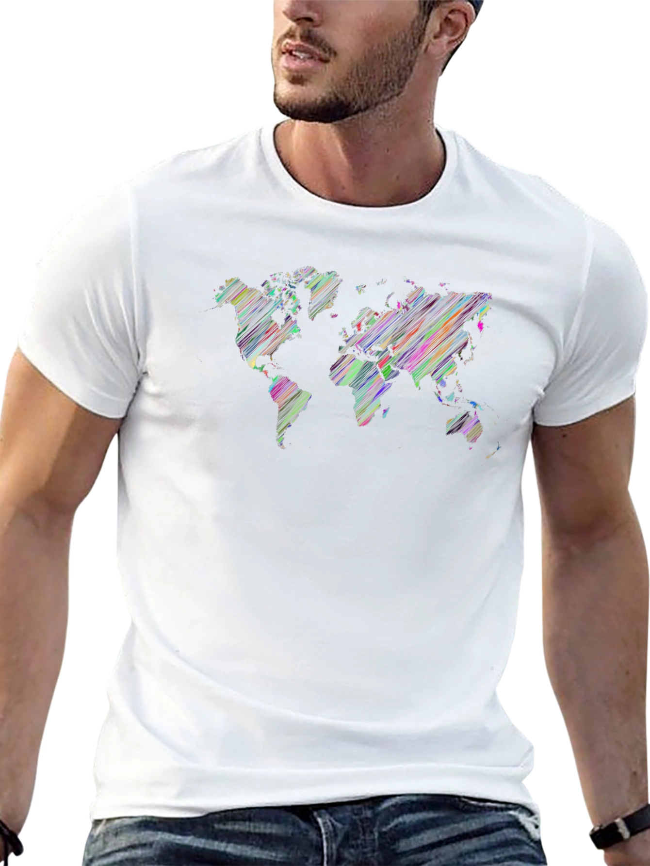 World Map Graphic T-Shirt