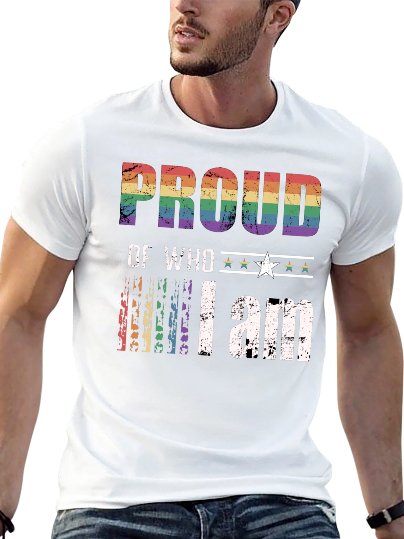 LGBT Pride T-Shirt - Proud of Who I am