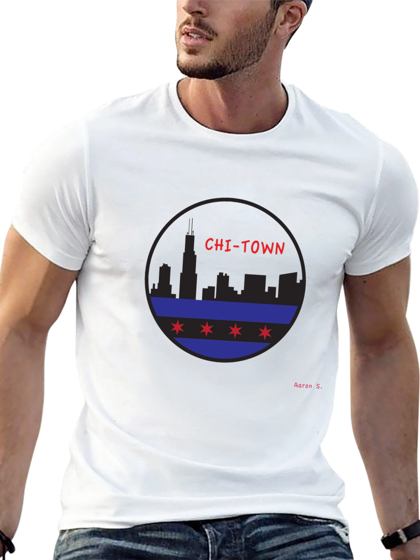 Chi-Town Skyline Graphic T-Shirt