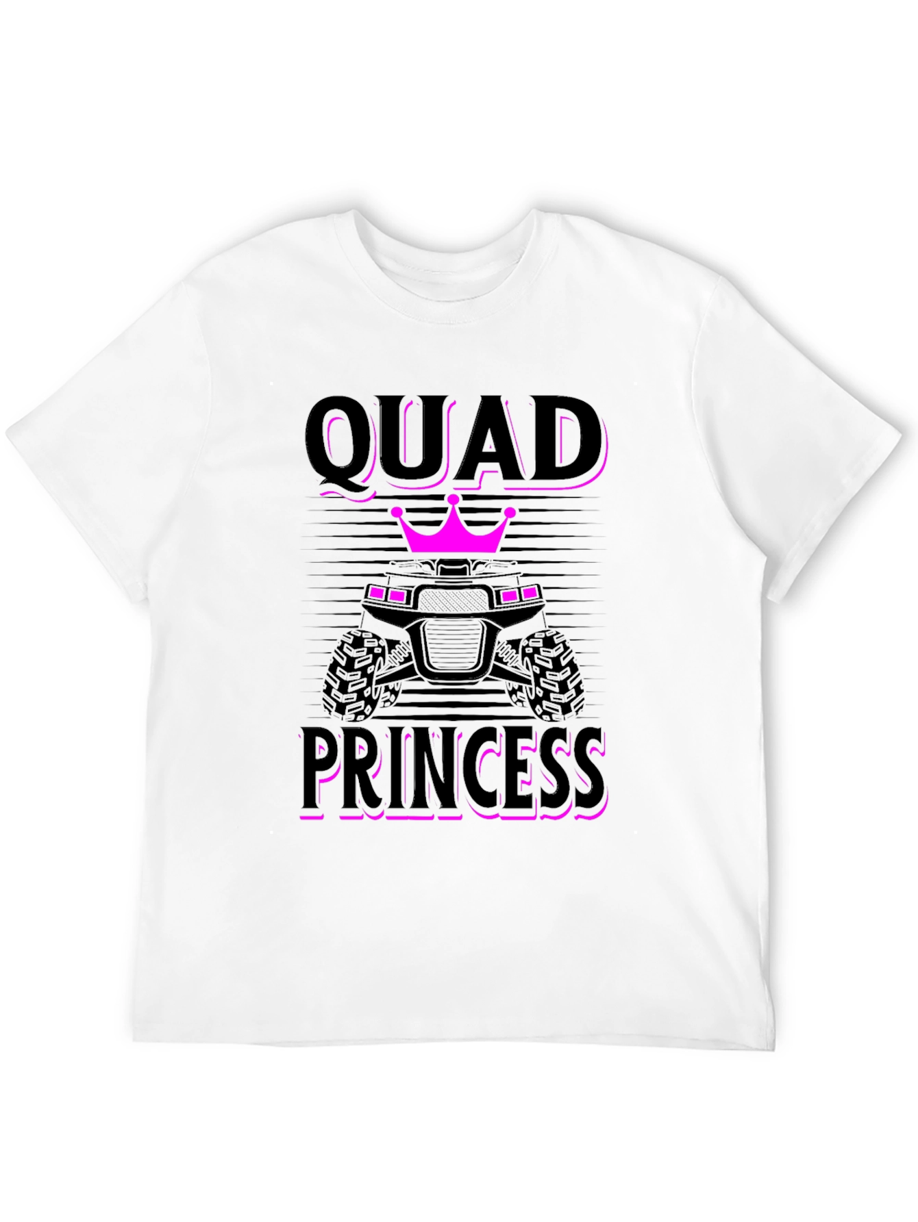 Quad Princess Graphic T-Shirt - Black
